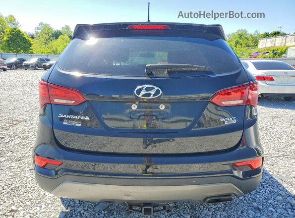 5NMZTDLB8JH061293 2018 HYUNDAI SANTA FE Черный Вид салона спереди