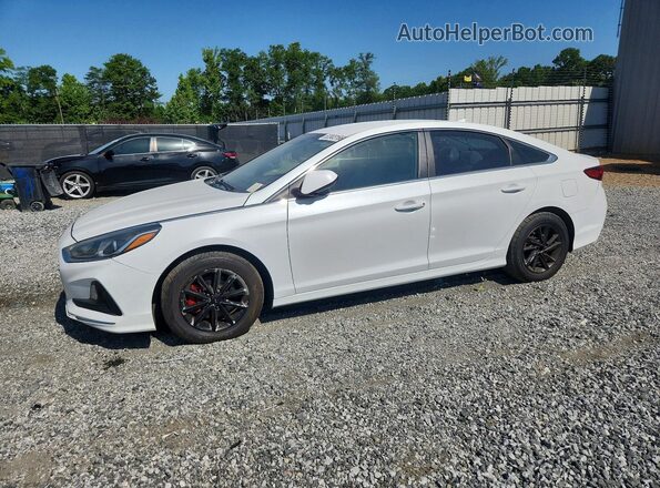 5NPE24AF7JH620407 2018 HYUNDAI SONATA White Передня ліва чверть
