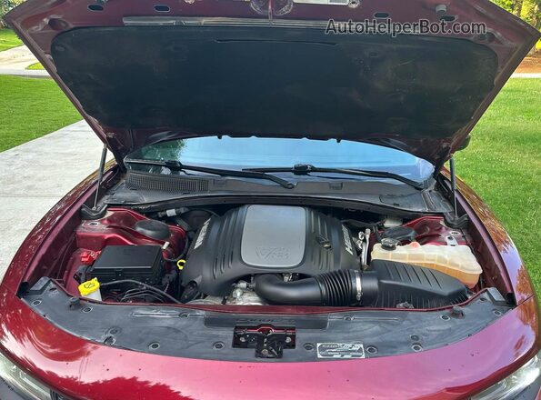 2C3CDXCT4PH504920 2023 DODGE CHARGER Maroon Dashboard view