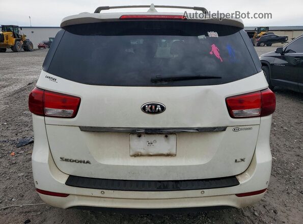 KNDMB5C14G6208712 2016 KIA SEDONA Белый Вид салона спереди