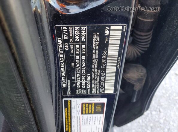 WDC0G8DB2LF698886 2020 MERCEDES-BENZ GLC-CLASS Black სალონის 360-გრადუსიანი ხედი
