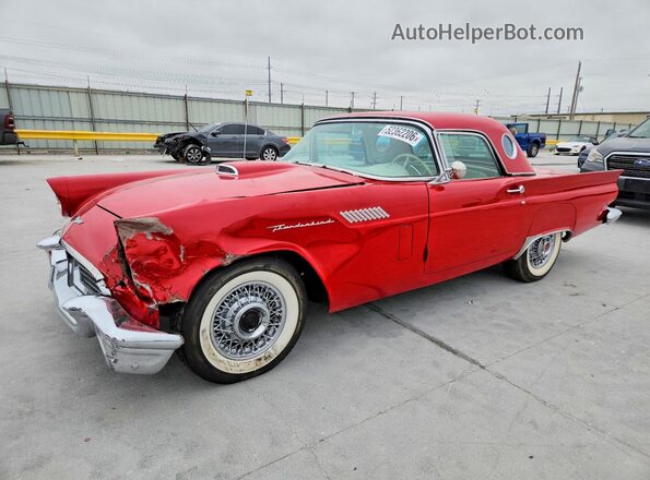 D7FH333820 1957 FORD THUNDERBIRD Red Przód lewy