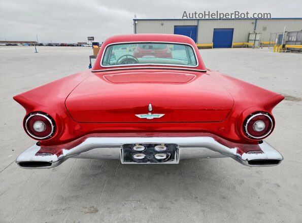D7FH333820 1957 FORD THUNDERBIRD Red Widok z tyłu