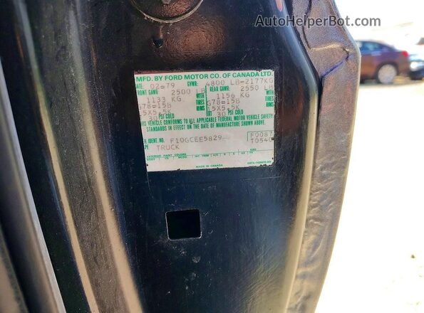 F10GCEE5829 1979 FORD F Silver Vista de los asientos traseros