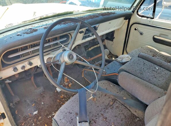 F25YRC59897 1968 FORD F250 White Вид панелі приладів