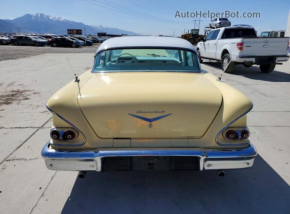 F58L171500 1958 CHEVROLET OTHER Yellow Rear view