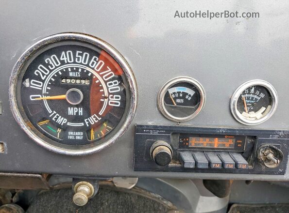 J6F83EA040231 1967 JEEP CJ-5 Silver Vista del cuadro de instrumentos