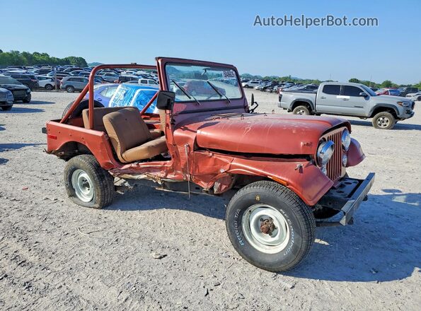 J9M93EC030750 1979 JEEP CJ Burgundy წინა მარჯვენა