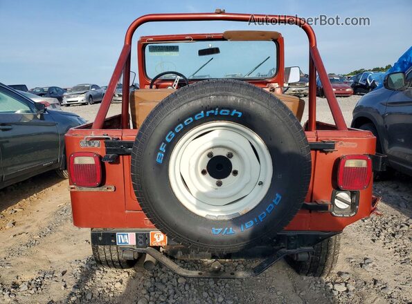 J9M93EC030750 1979 JEEP CJ Burgundy უკანა ხედი
