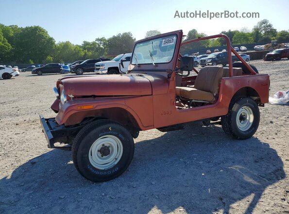 J9M93EC030750 1979 JEEP CJ Burgundy წინა მარცხენა ხედი სამი მეოთხედიდან