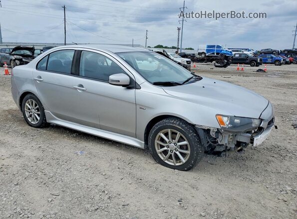 JA32U2FU4GU008185 2016 MITSUBISHI LANCER Серебряный Передняя правая четверть