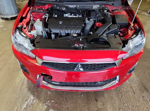 JA32U2FU8GU004544 2016 MITSUBISHI LANCER Красный Вид задней части салона