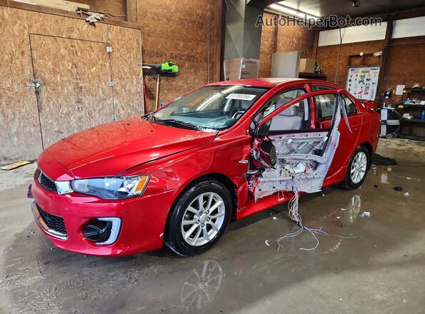 JA32U2FU8GU004544 2016 MITSUBISHI LANCER Красный Передняя левая четверть