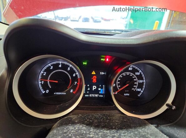 JA32U2FU8GU004544 2016 MITSUBISHI LANCER Красный Вид щитка приборов