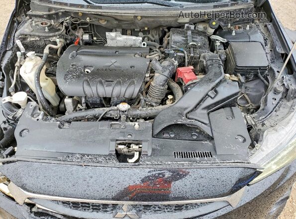 JA32U2FUXHU011139 2017 MITSUBISHI LANCER Черный Вид задней части салона