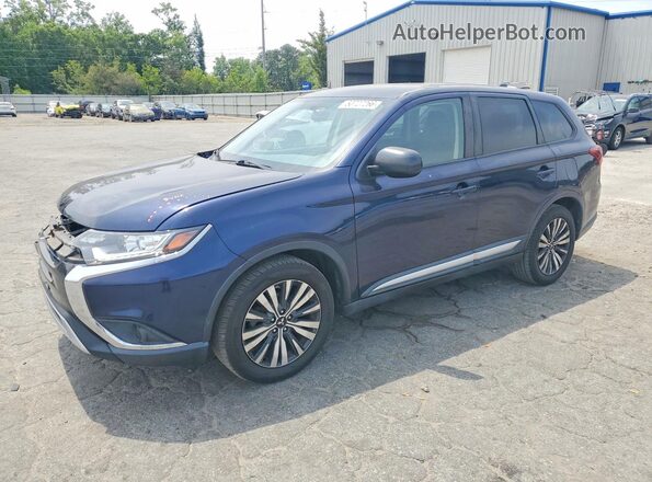 JA4AD2A37LZ011973 2020 MITSUBISHI OUTLANDER Синий Передняя левая четверть