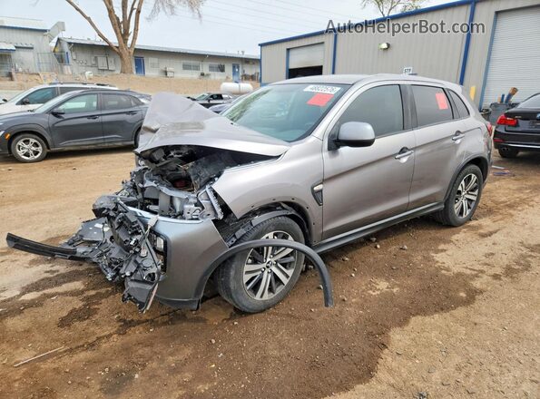 JA4AP3AU1LU001832 2020 MITSUBISHI OUTLANDER Серебряный Передняя левая четверть
