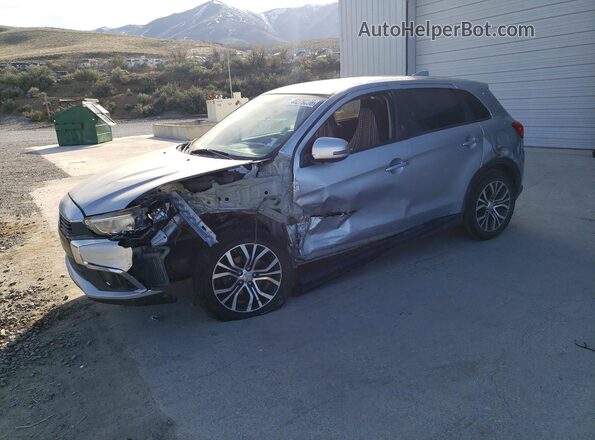 JA4AP3AU2HZ048555 2017 MITSUBISHI OUTLANDER Синий Передняя левая четверть