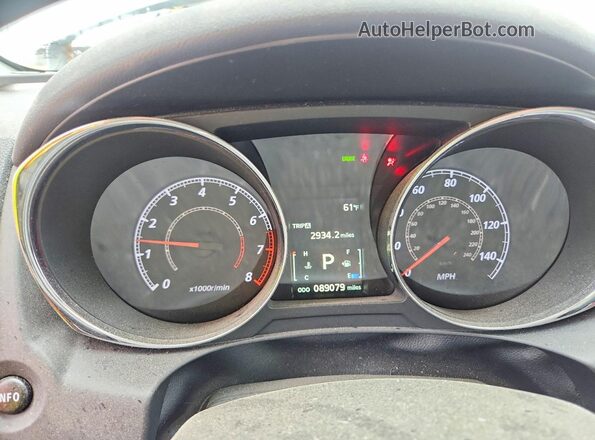 JA4AP3AU4GZ031979 2016 MITSUBISHI OUTLANDER Белый Вид щитка приборов