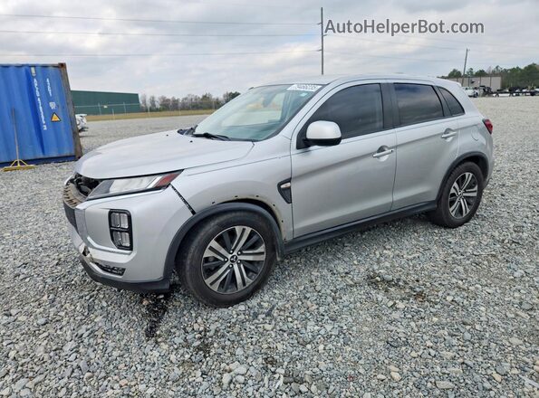 JA4AP3AU5LU002479 2020 MITSUBISHI OUTLANDER Серебряный Передняя левая четверть