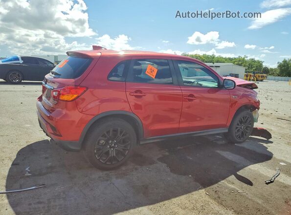 JA4AP3AU9JZ026316 2018 MITSUBISHI OUTLANDER Красный Задняя правая четверть