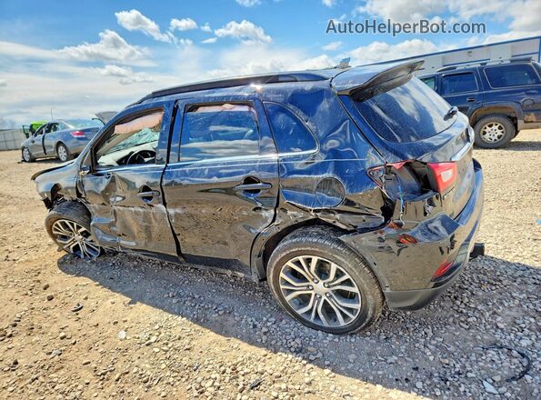 JA4AP4AW3JU024663 2018 MITSUBISHI OUTLANDER Черный Задняя левая четверть