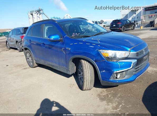 JA4AP4AW6GZ030940 2016 MITSUBISHI OUTLANDER SPORT Синий Передняя правая четверть