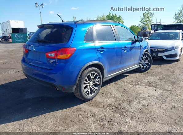 JA4AP4AW6GZ030940 2016 MITSUBISHI OUTLANDER SPORT Синий Задняя правая четверть