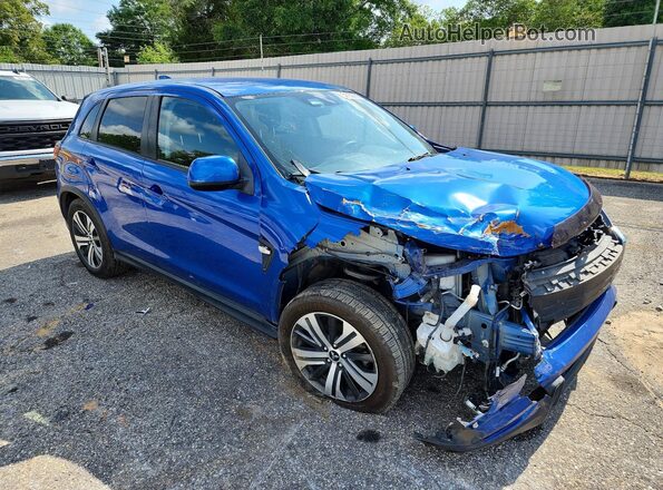 JA4APUAUXMU000329 2021 MITSUBISHI OUTLANDER Синий Передняя правая четверть