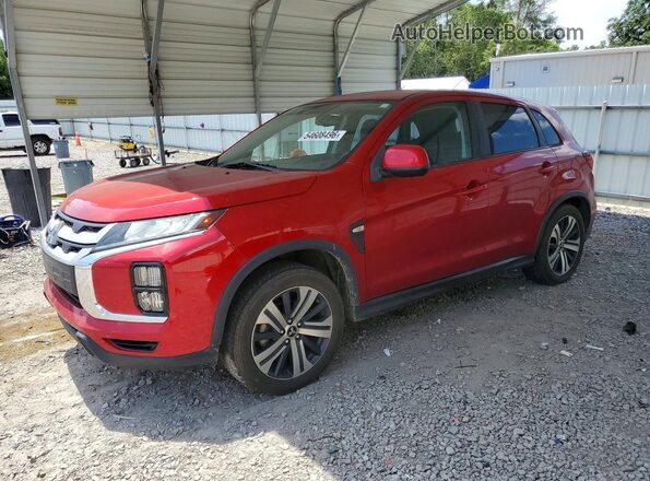 JA4APUAUXMU022248 2021 MITSUBISHI OUTLANDER Red წინა მარცხენა ხედი სამი მეოთხედიდან