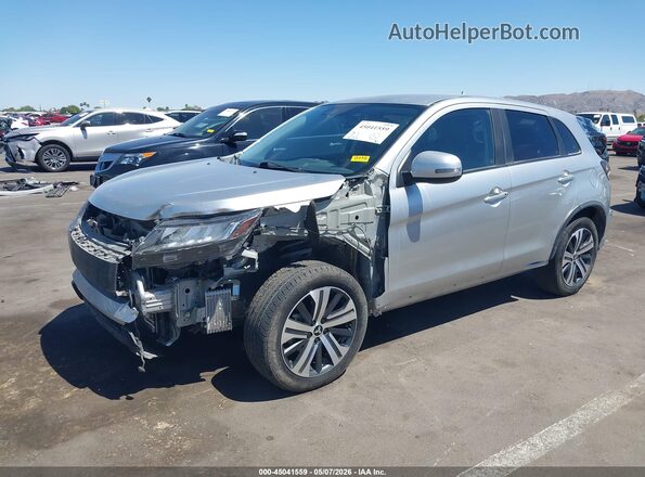 JA4APVAUXNU014609 2022 MITSUBISHI OUTLANDER SPORT Серебряный Передняя левая четверть