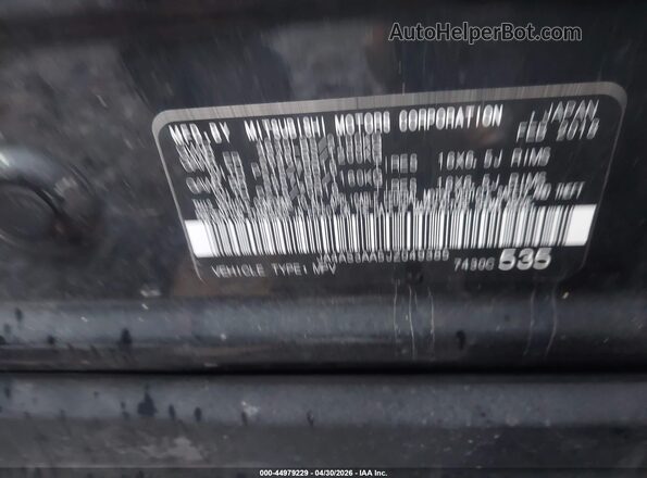 JA4AS3AA5JZ049385 2018 MITSUBISHI ECLIPSE CROSS Черный Вид подкапотного пространства