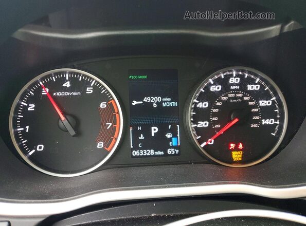 JA4AS3AA6KZ002609 2019 MITSUBISHI ECLIPSE Black Vista del cuadro de instrumentos