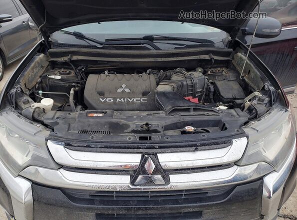 JA4JZ4AX2GZ016455 2016 MITSUBISHI OUTLANDER Black Vista del compartimento del motor