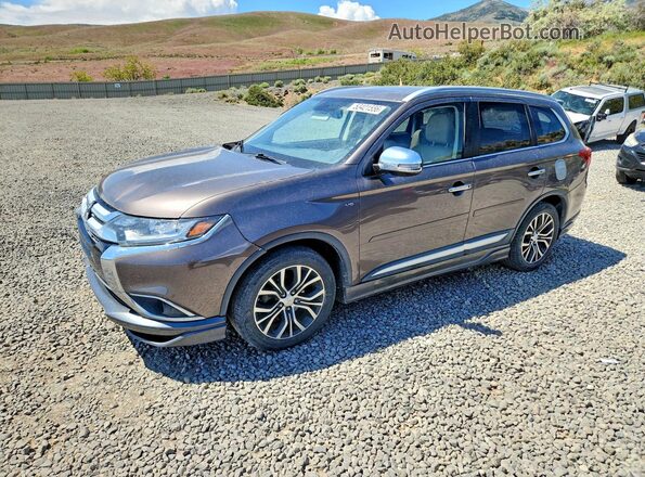 JA4JZ4AX2GZ037628 2016 MITSUBISHI OUTLANDER Коричневый Передняя левая четверть
