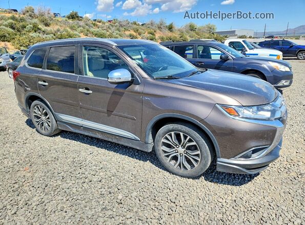 JA4JZ4AX2GZ037628 2016 MITSUBISHI OUTLANDER Коричневый Передняя правая четверть