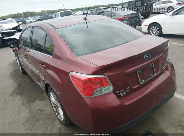 JF1GJAF6XGH010260 2016 SUBARU IMPREZA Красный Задняя левая четверть