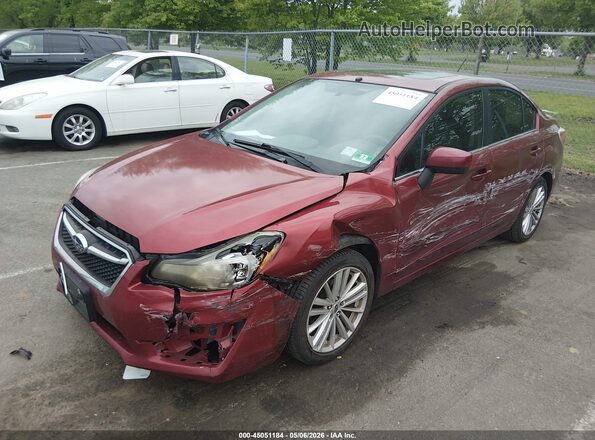 JF1GJAF6XGH010260 2016 SUBARU IMPREZA Красный Передняя левая четверть