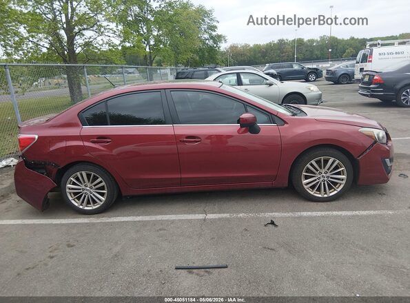 JF1GJAF6XGH010260 2016 SUBARU IMPREZA Красный Вид задней части салона