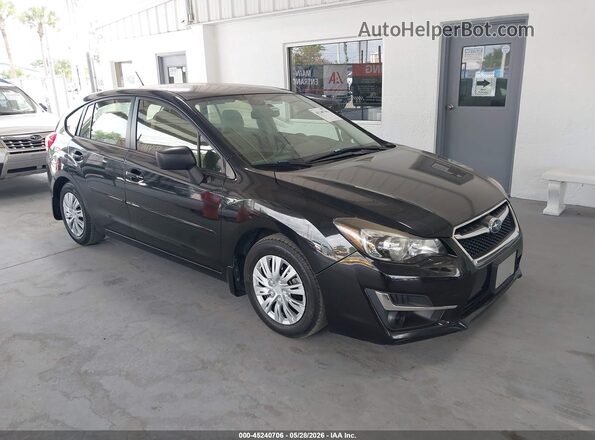JF1GPAA63G9214978 2016 SUBARU IMPREZA Черный Передняя правая четверть