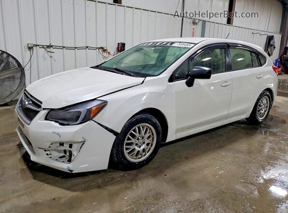 JF1GPAA68G8329050 2016 SUBARU IMPREZA Белый Передняя левая четверть