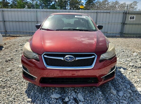 JF1GPAA6XG8328644 2016 SUBARU IMPREZA Бордовый Вид спереди