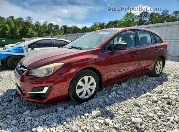 JF1GPAA6XG8328644 2016 SUBARU IMPREZA Бордовый Передняя левая четверть