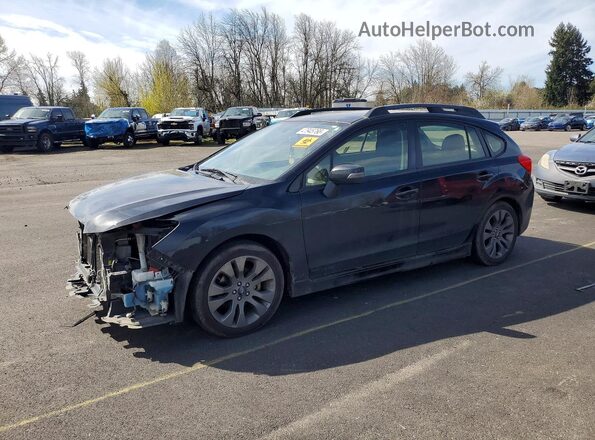 JF1GPAP60G8228804 2016 SUBARU IMPREZA Black Vista tres cuartos delantera izquierda