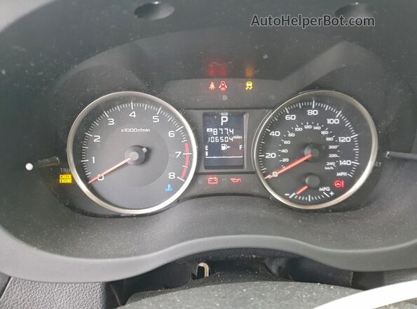 JF1GPAP64G8275169 2016 SUBARU IMPREZA Синий Вид щитка приборов