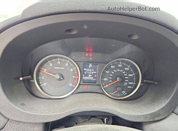 JF1GPAP64G8336732 2016 SUBARU IMPREZA Бордовый Вид щитка приборов