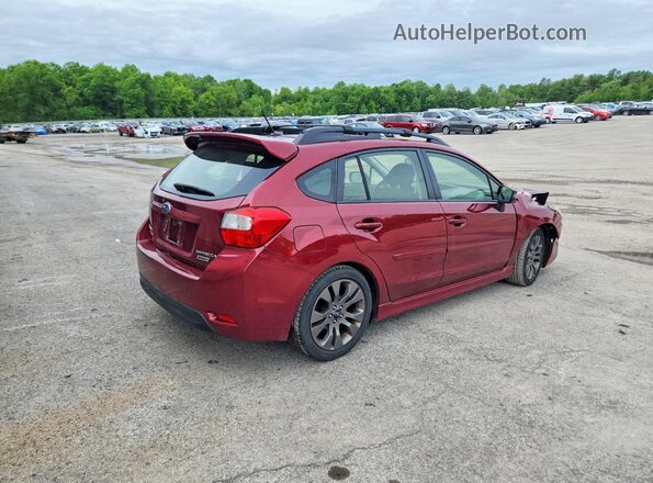 JF1GPAP64G8336732 2016 SUBARU IMPREZA Бордовый Задняя правая четверть