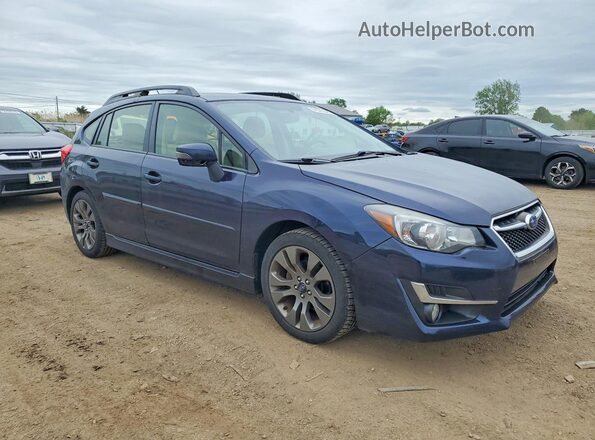 JF1GPAP64GH238395 2016 SUBARU IMPREZA Синий Передняя правая четверть
