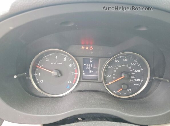 JF1GPAP64GH238395 2016 SUBARU IMPREZA Синий Вид щитка приборов
