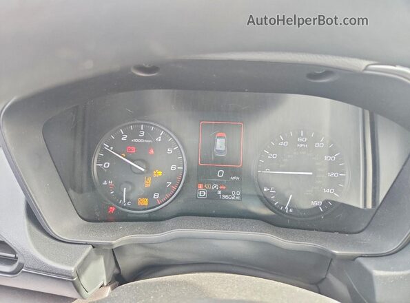 JF1GUABC2S8333309 2025 SUBARU IMPREZA Charcoal Widok zestawu wskaźników